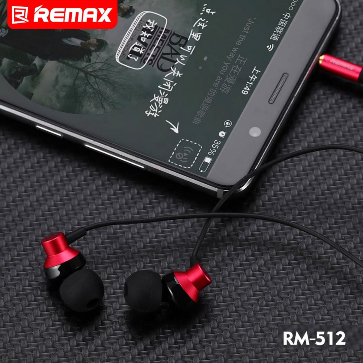 Genuine Remax RM 512 Head Set Handfree Earbuds 3.5mm | Daraz.lk