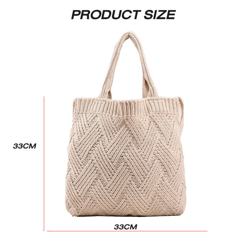 【BestGO】Nucelle New knitted bag Retro women's bag Crossbody bag woven bag handbag. 