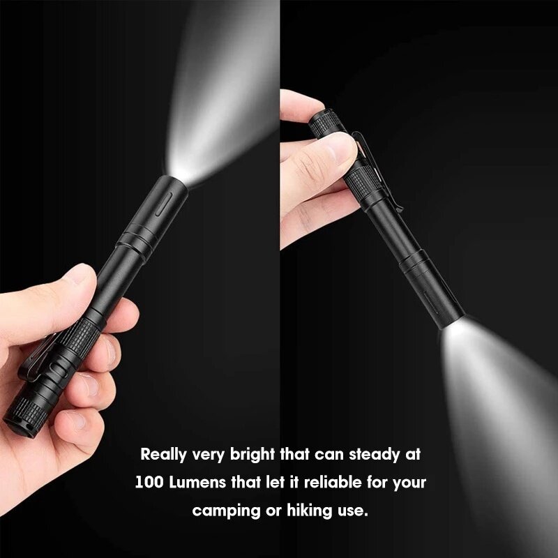 【ALLGOOD】Portable Ultra Bright 3W Police Torch Waterproof LED Mini Flashlights Outdoor flashlights AA Battery. 