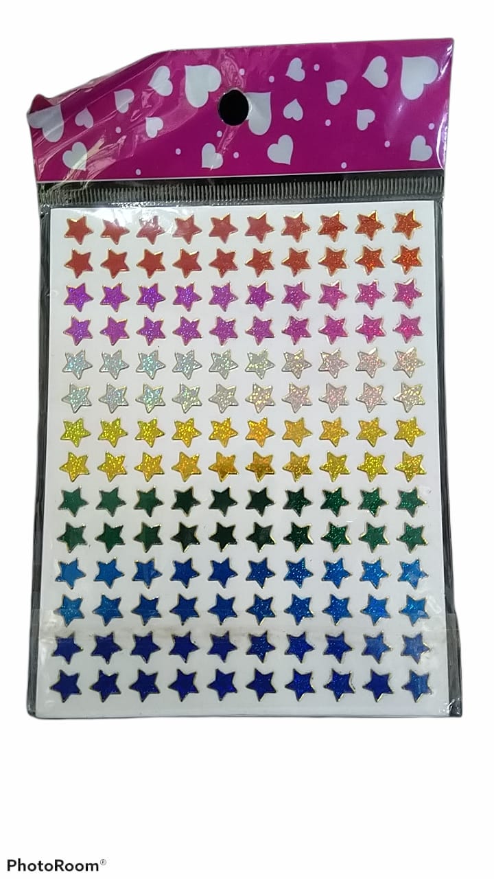 10 PCS Star sticker Cards , Star Cards For school and UKG works, School Needs. 
