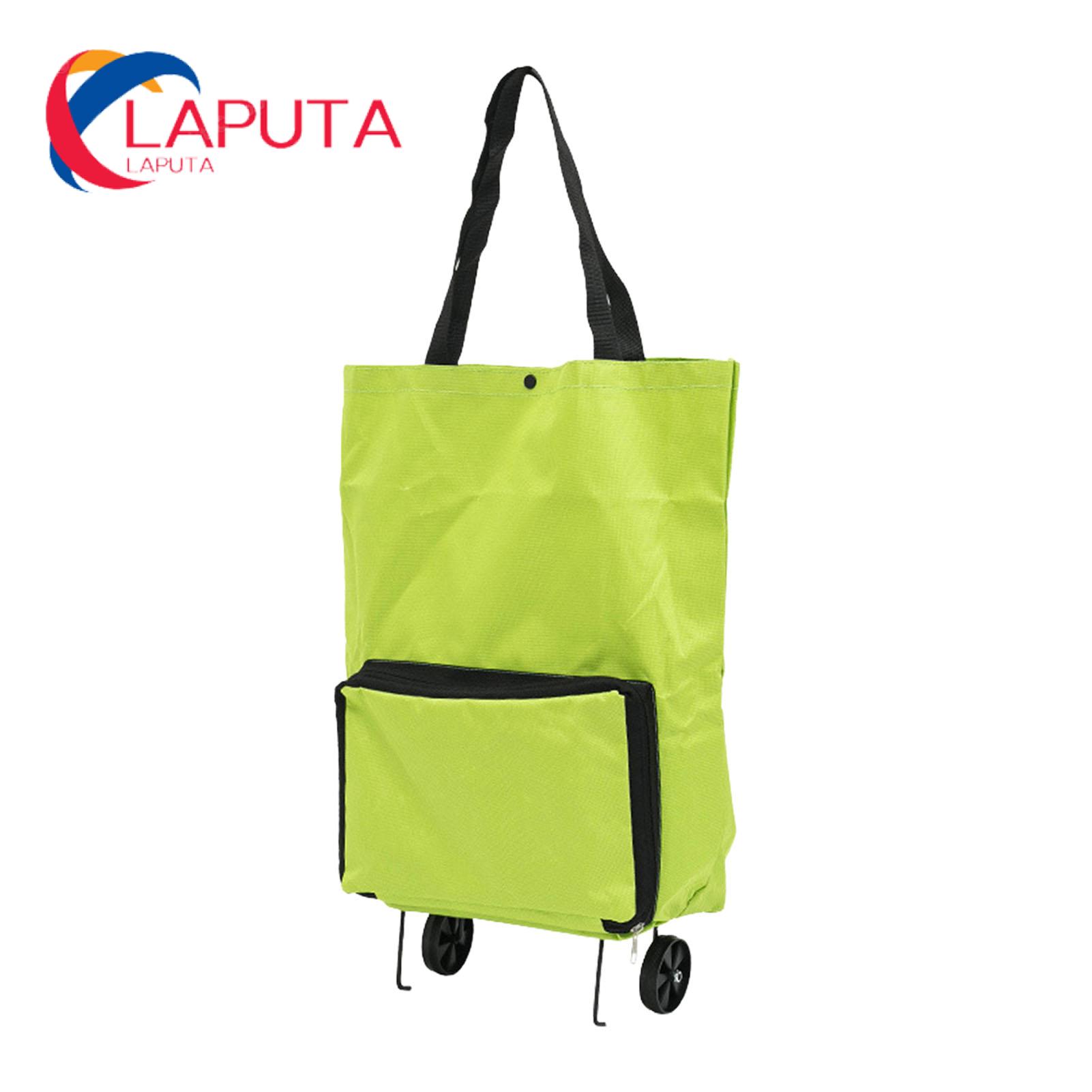 Eco-friendly Shopping Cart Large Capacity Foldable Shopping Cart Trolley Bag with Wheels Waterproof Portable Hand-pulling Grocery Bag