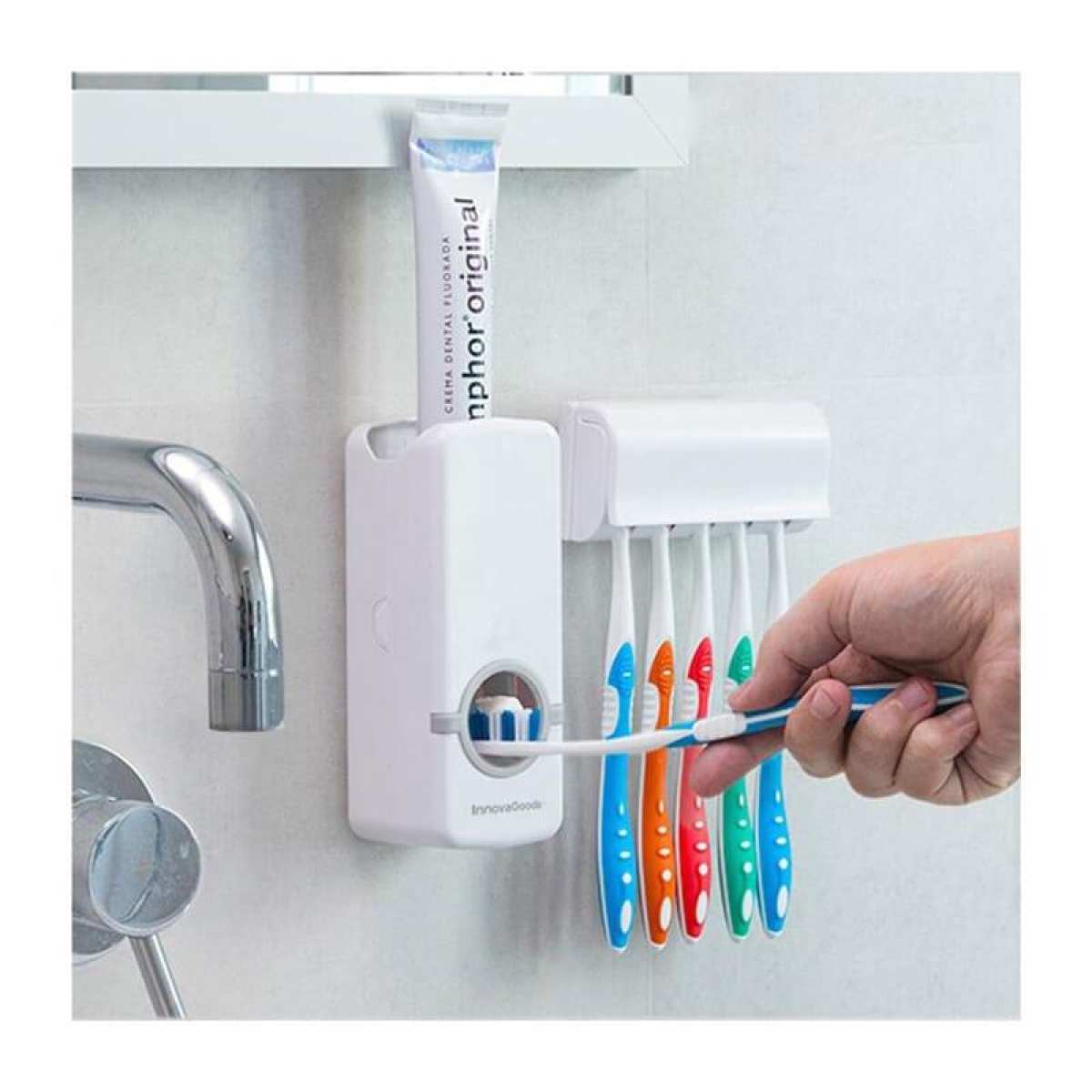 toothbrush with toothpaste attached