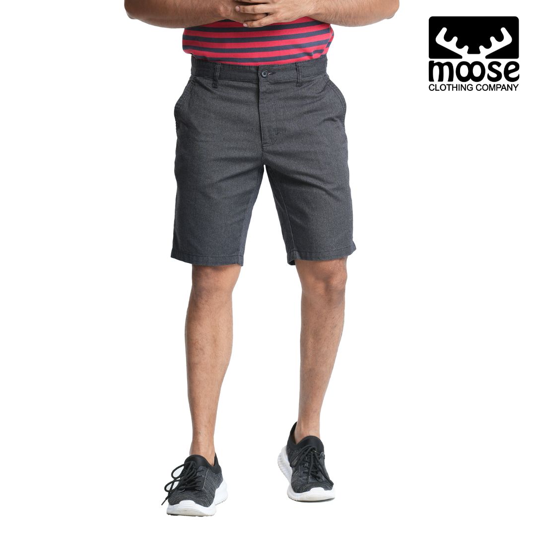 Moose Men’s Slim Fit Chino Short - Black 34