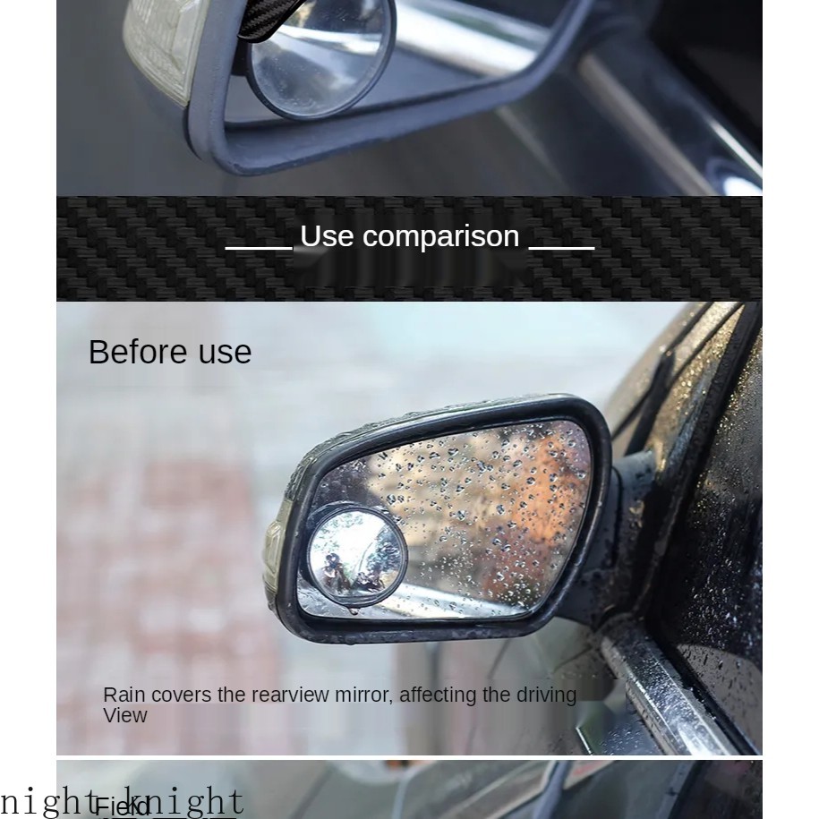 Night Knight MazdaCar Rearview Mirror Rain Eyebrow Suitable For Mazda speed CX-30 CX-8 Mazda3 CX-3 CX-9 Mazda6 CX-5 Mazda2. 