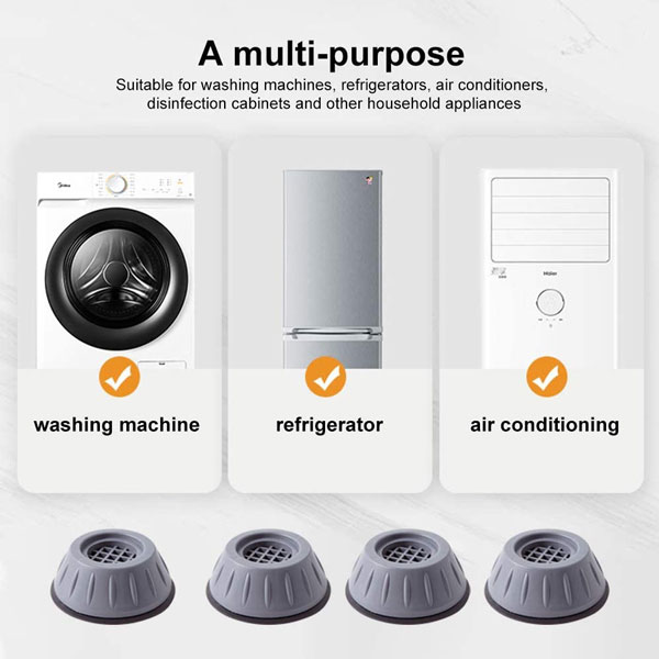 4PCS High Quality Washing machine shock pads Non-slip mats Refrigerator Anti-vibration pad Quality. 