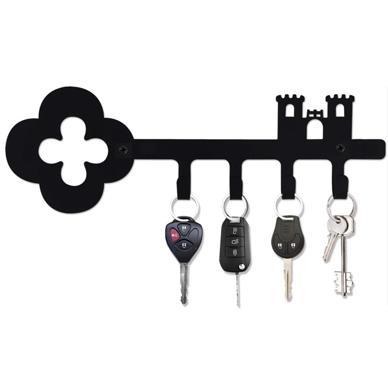 Decorative Wall Key Holder, Home Entrance Door Metal Hooks, Hook