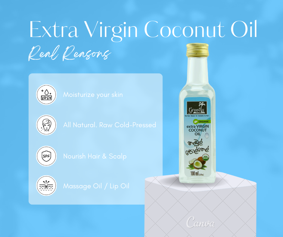 Hair Oil Virgin Coconut Oil with Natural Lavender - Hair Oil and Moisturizer 100ml. 