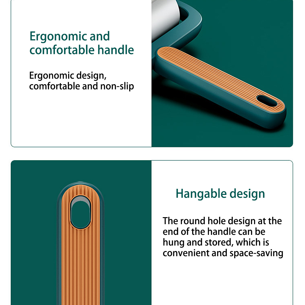 Reusable Sticky Lint Roller, Portable Pet Hair Sticky Roll Dust Hair Remover Cloth Sofa Curtain Bedsheet Cleaner. 
