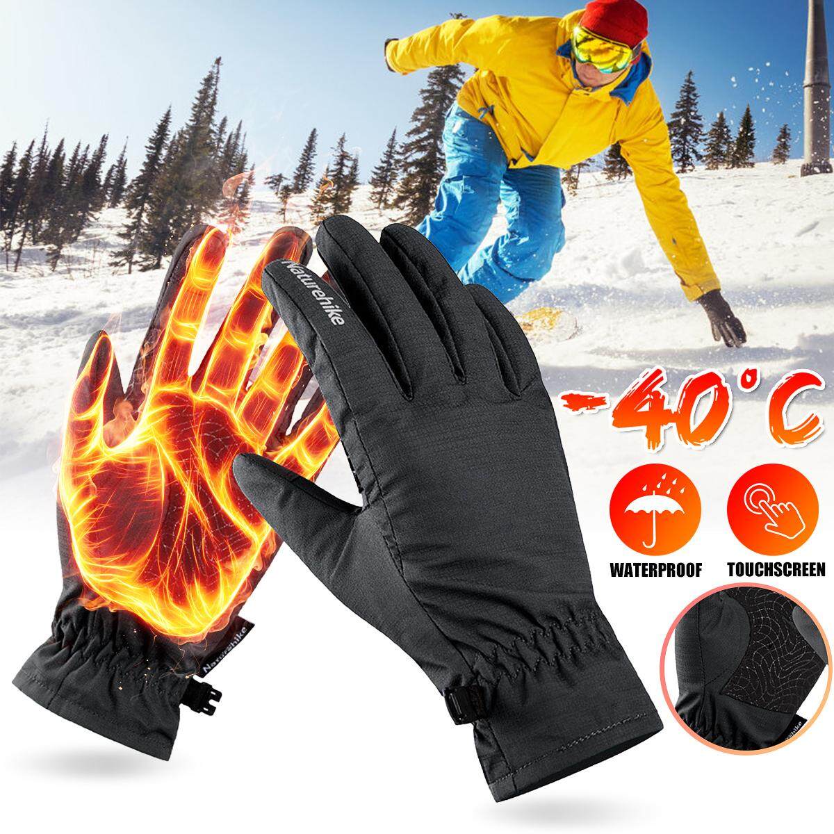 40℃ Waterproof Winter Thermal Ski Gloves Touchscreen Snow Warm Snowboard Hiking 