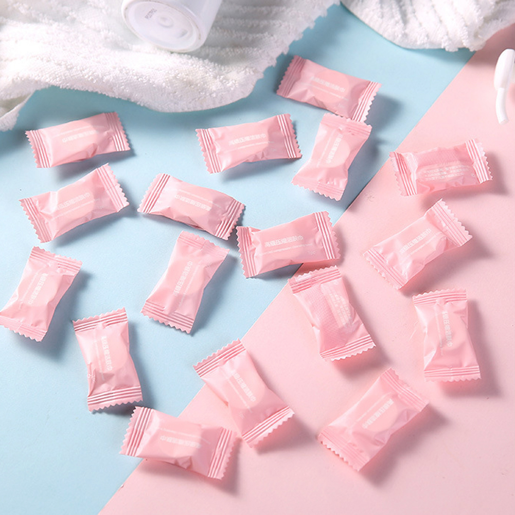 20pcs/50pcs Disposable Compressed Towel Outdoor Travel Water Wet Wipe Towel Expandable Mini Face Care Tablet Capsules Cloth Wipes Paper Tissue Mask. 