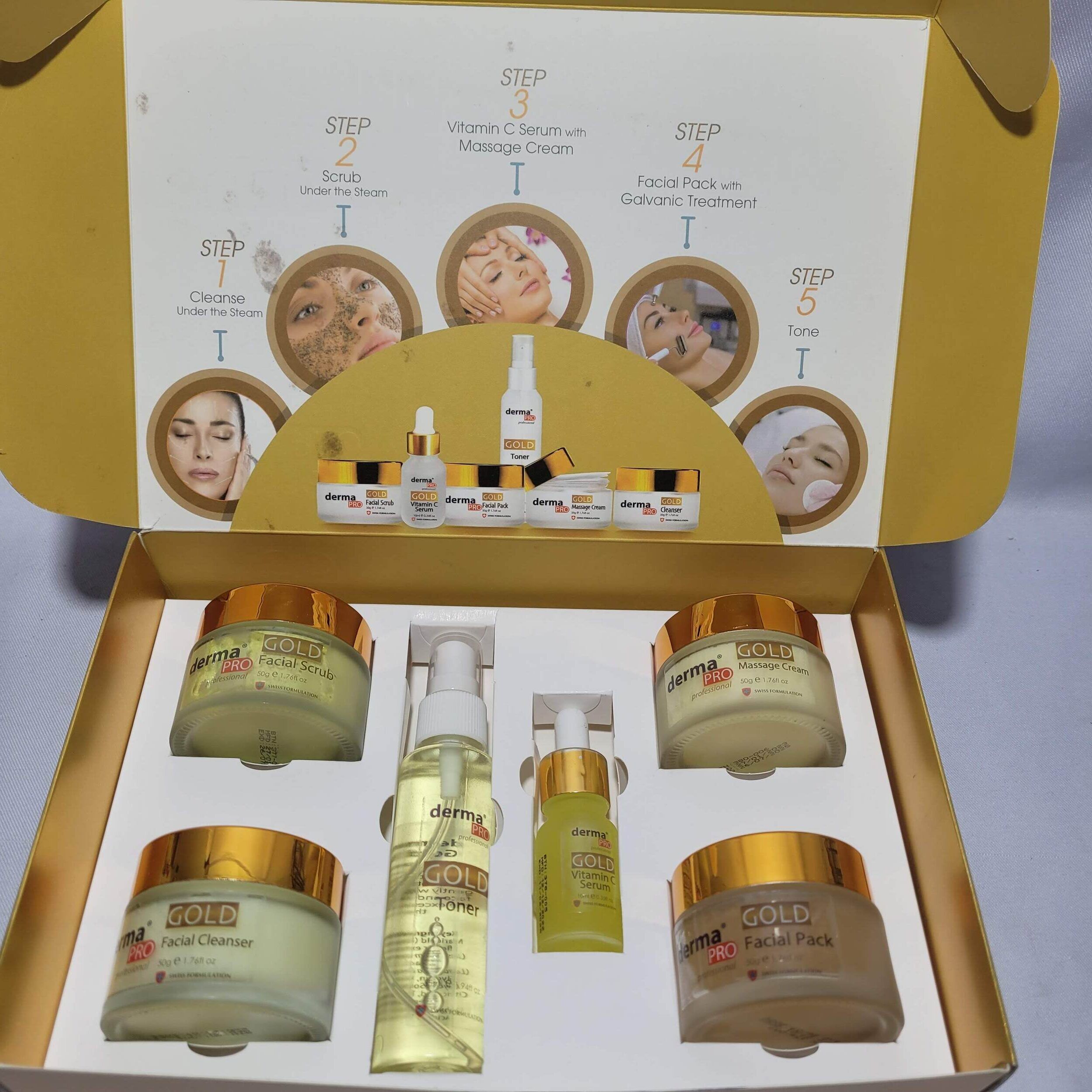 Derma PRO Gold Facial kit. 