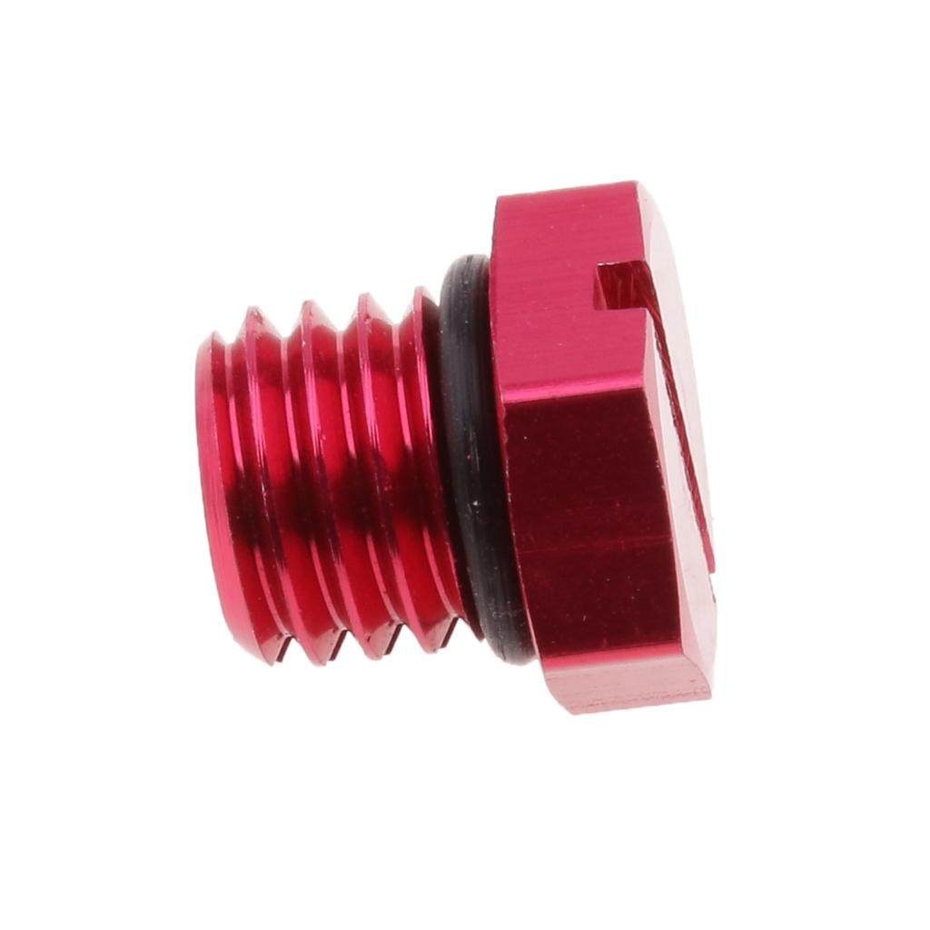 9x Air Bleeder Screw for Duramax Diesel Fuel Filter Housing 2001-2016 Red. 