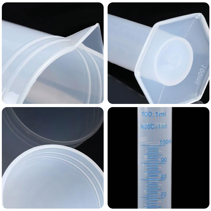 【ZOSR】Plastic Measuring Cylinder Laboratory Test Graduated Tube Motor Oil Measuring Cup 10ml/25ml/50ml/100ml/250ml. 