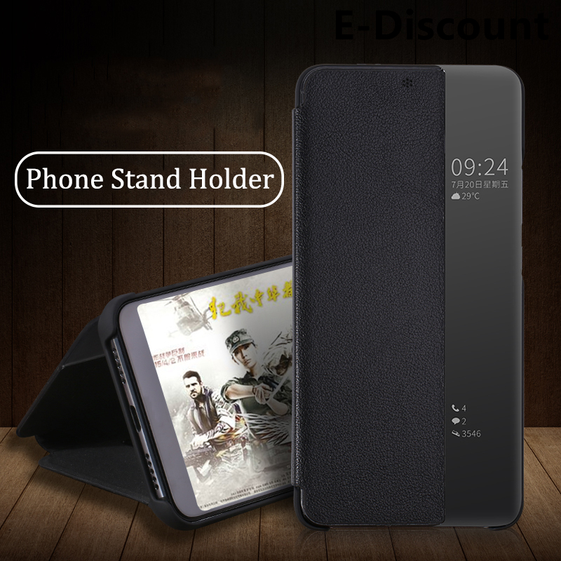 For Galaxy S21 FE Case Smart View Phone Back Cover for Samsung S21FE Fan Edition Flip Case Big Window View Flip Leather Phone cases Autosleep. 