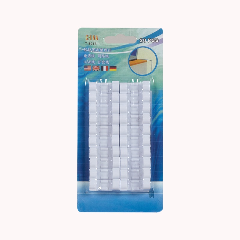 16/20Pcs SelfAdhesive Cable Clips Wire Storage Clips / USB Wire Cable
