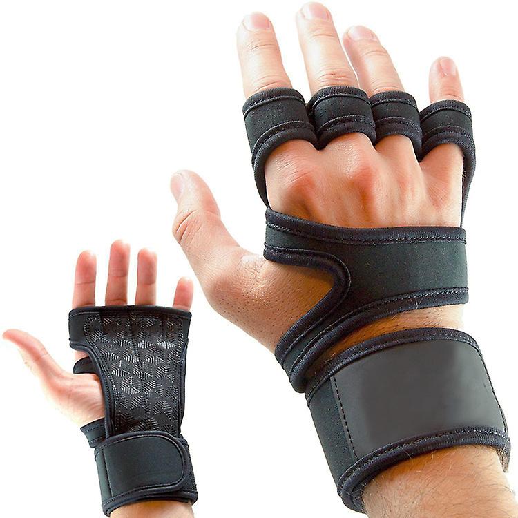 Gym Gloves for Men Workout - Silicon Padded Glove for Weight Lifting | Half Finger Gym Gloves with Wrist Support for Fitness Training for Men Women. 