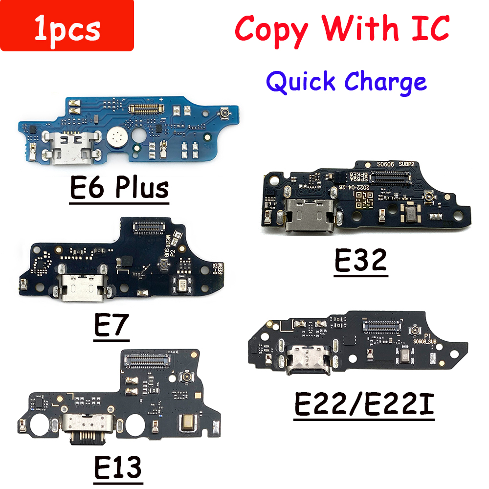 Tested Charger Port Jack Dock Connector Flex Cable For Moto E7 Plus E22I E6s E7 Power E30 E13 Charging Board Module