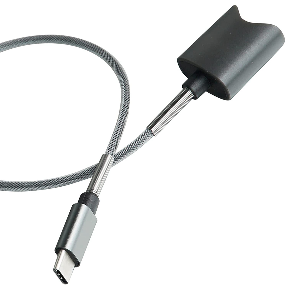 Type C Interface Charging Cable for Vuse Alto Magnetic Charger Cord Universal Design 45cm (Gray Type-C). 