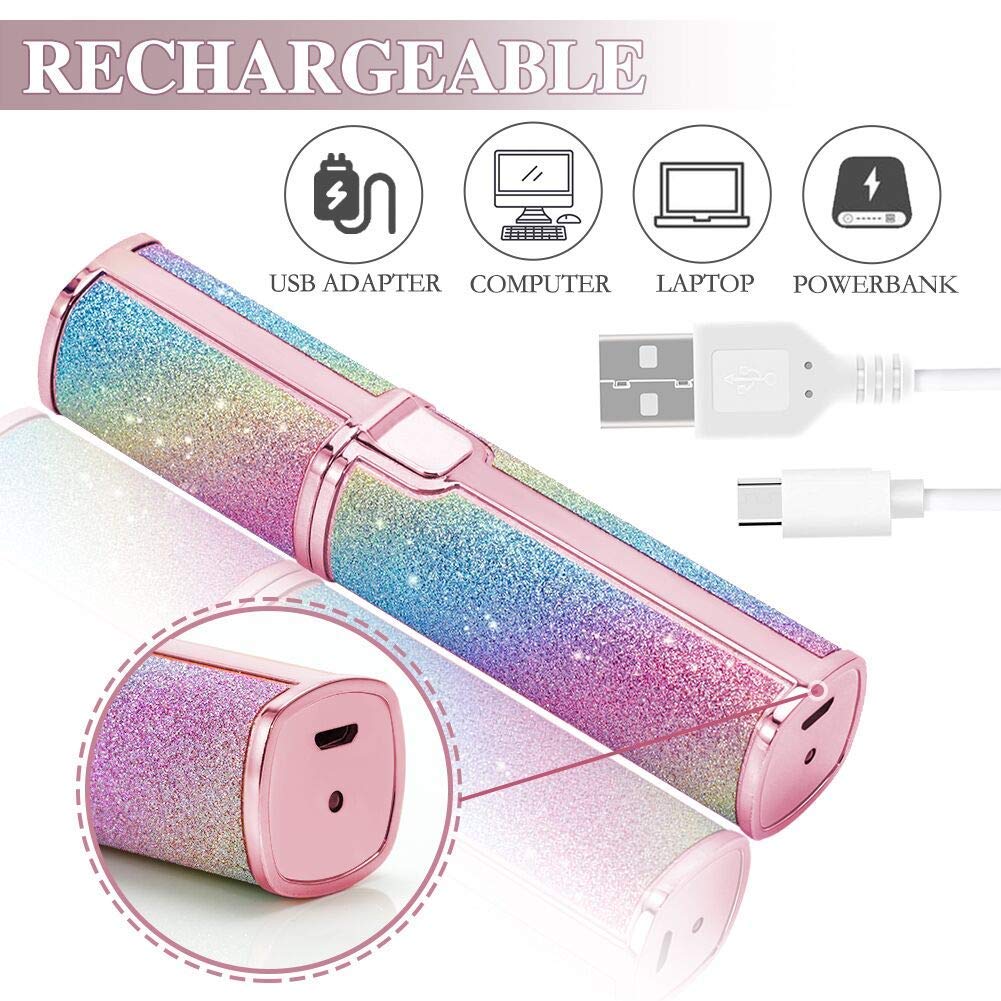Women's Face Hair Remover Epilator for women Machine for Upper Lip, Chin, Eyebrow SUNSHREE - Rose Gold. 