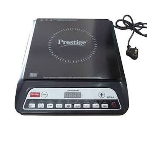 Prestige Induction Cooker Indian PIC 20 1600 Watt Induction Cooktop with Push button (Black). 