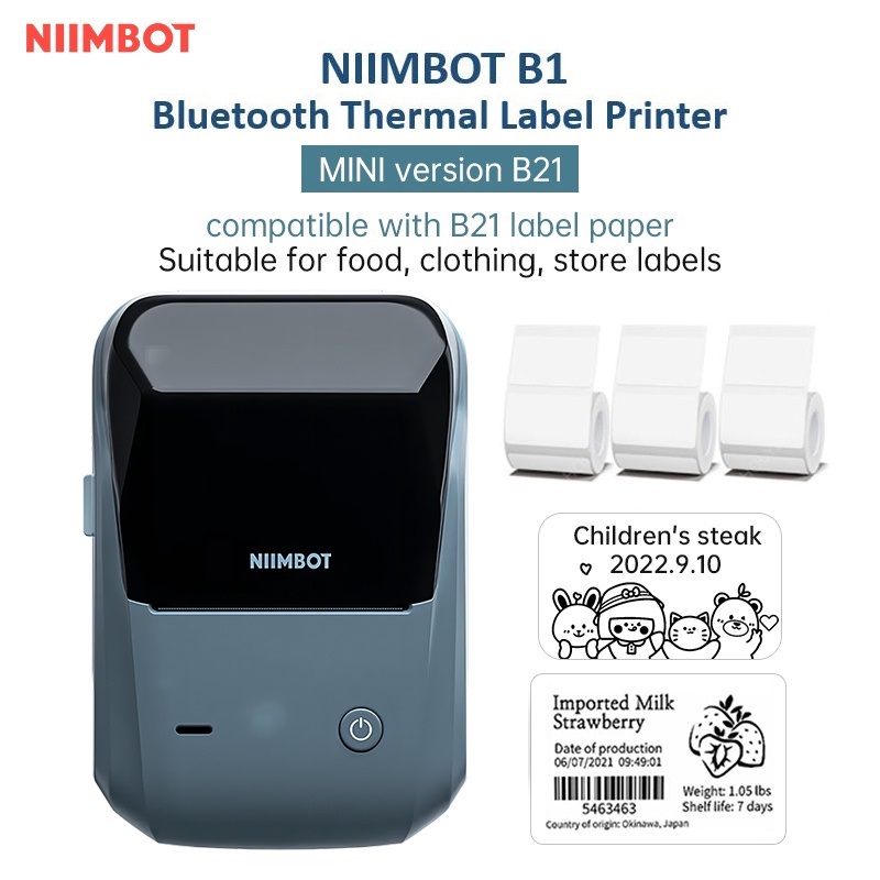 Ink Free Label Printer, Barcode, Food Label, Clothing Tag, Thermal Sensitive Adhesive, Small Label Machine, Commercial Portable Small Printer In Supermarkets. 
