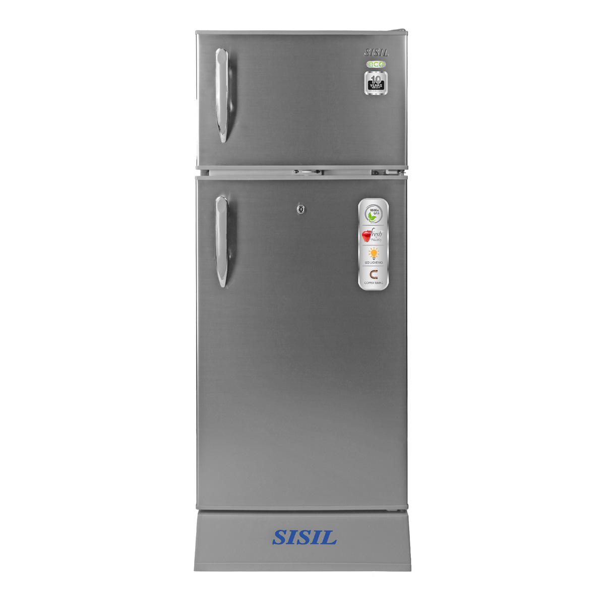 Sisil Eco Refrigerator SL-ECO192-TG - 2 Doors, 185L (Gold). 