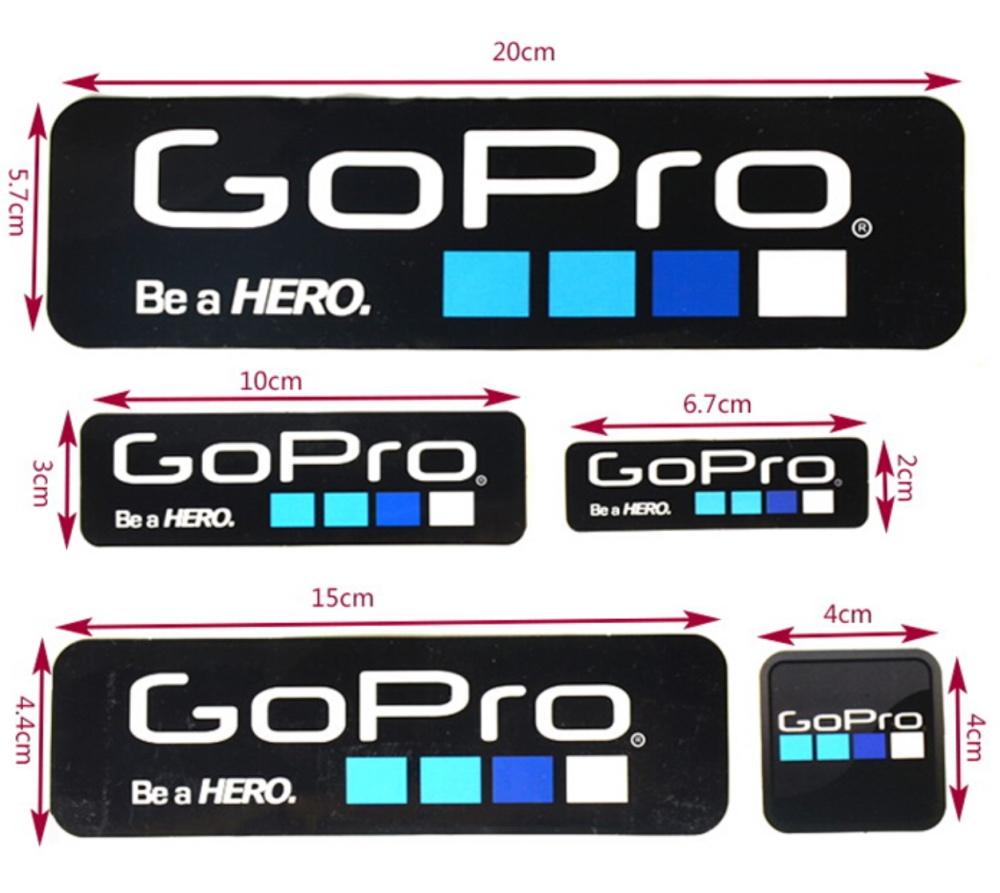 GoPro Sticker Set with 9 different stickers. 