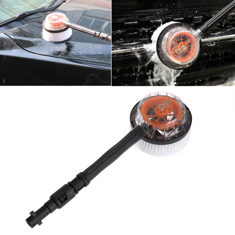 Rotating Round High Pressure Water- Car Wash Brush for. 