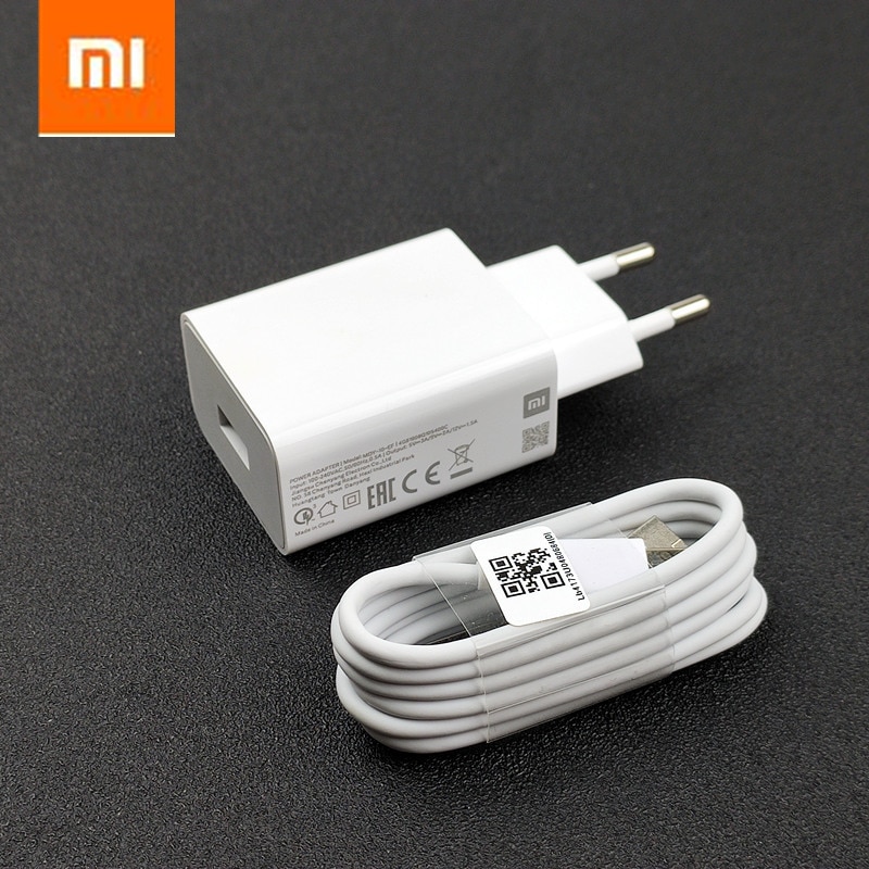 【TianYu Mall】xiaomi note 8 Charger qc 3.0 Fast Charge adapter usb type c cable for mi 9 se 8 lite 6x mix max 2 3 4