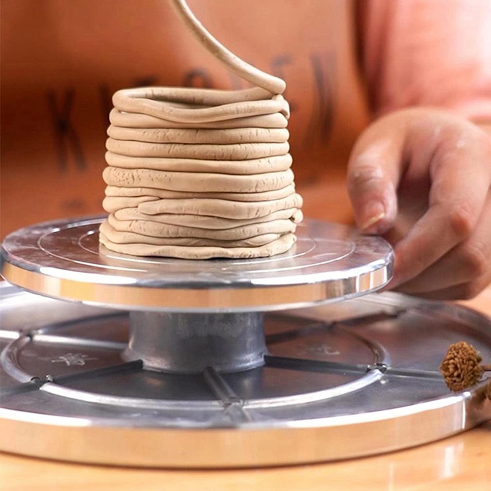 Heavy Duty Sculpting Wheel Turntable Pottery Stand Revolving DIY Tool Art Crafts Platform for Model Building - 15cm. 