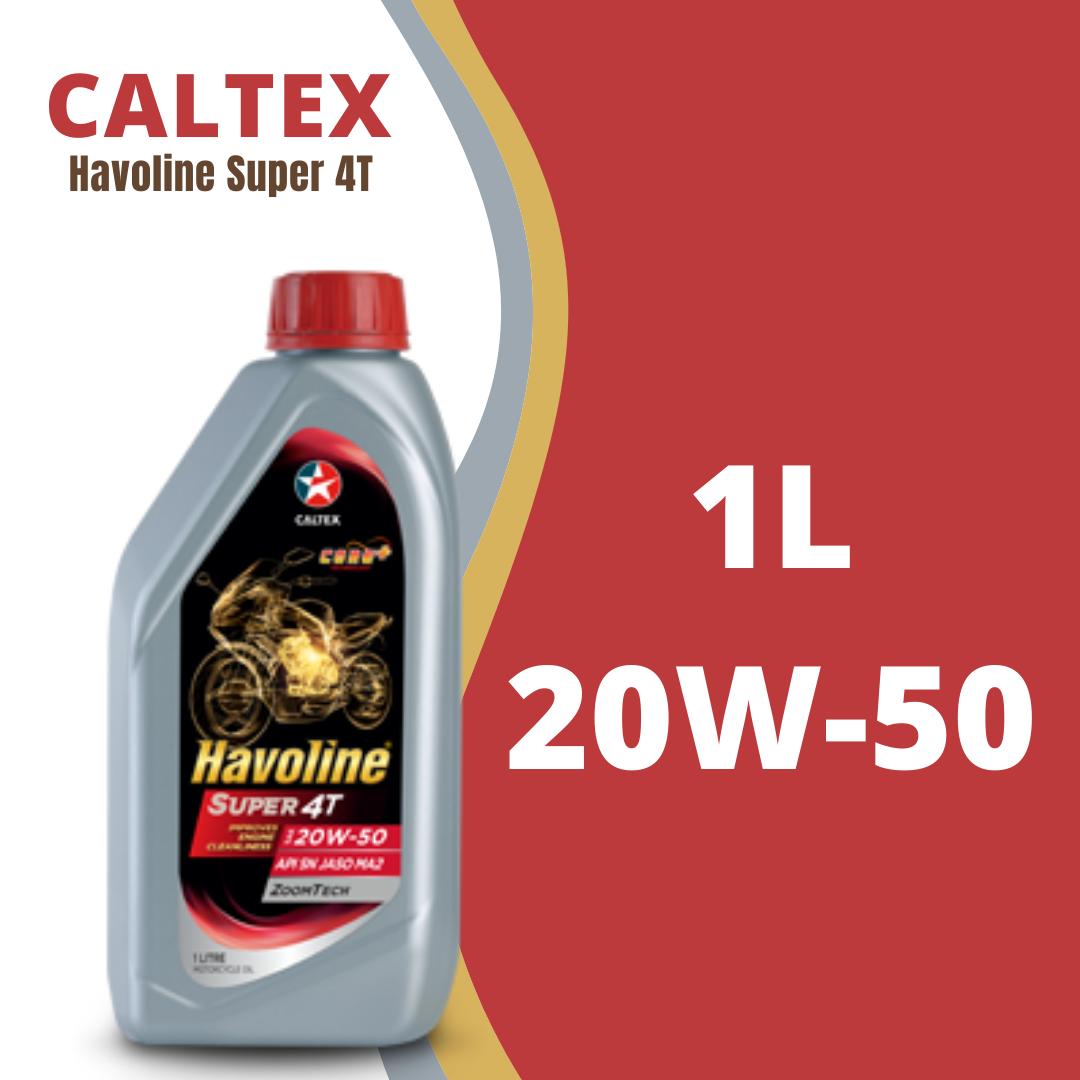 Caltex 20W50 engine oil Havoline Super 4T 20W50 SAE (1L) Daraz.lk