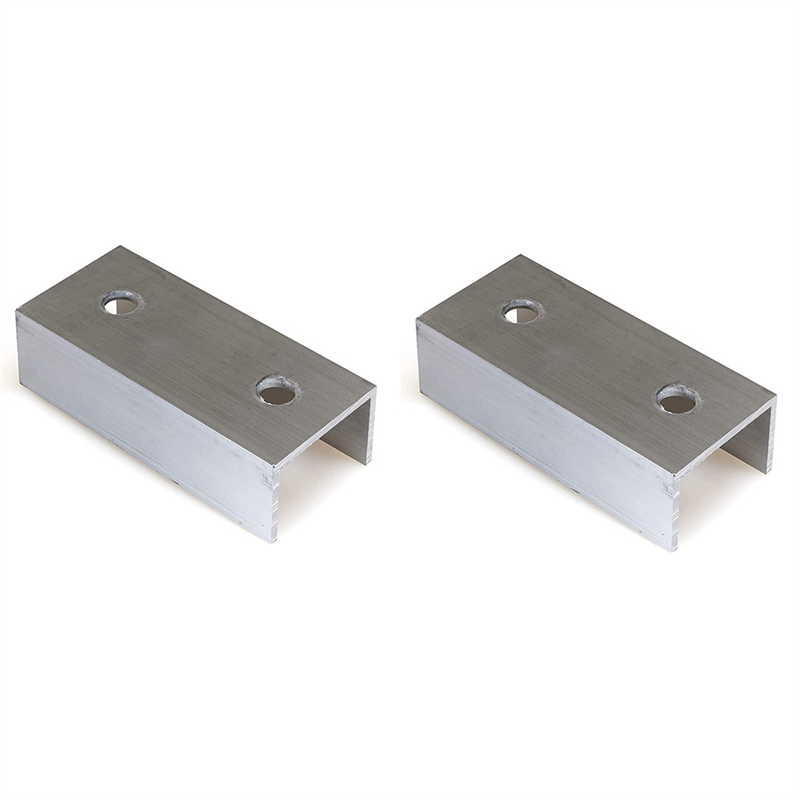 Aluminium Material PV Solar Panels Solar Module Rail Connector for Mounting Photovoltaic Mounting Rail Pack of 2