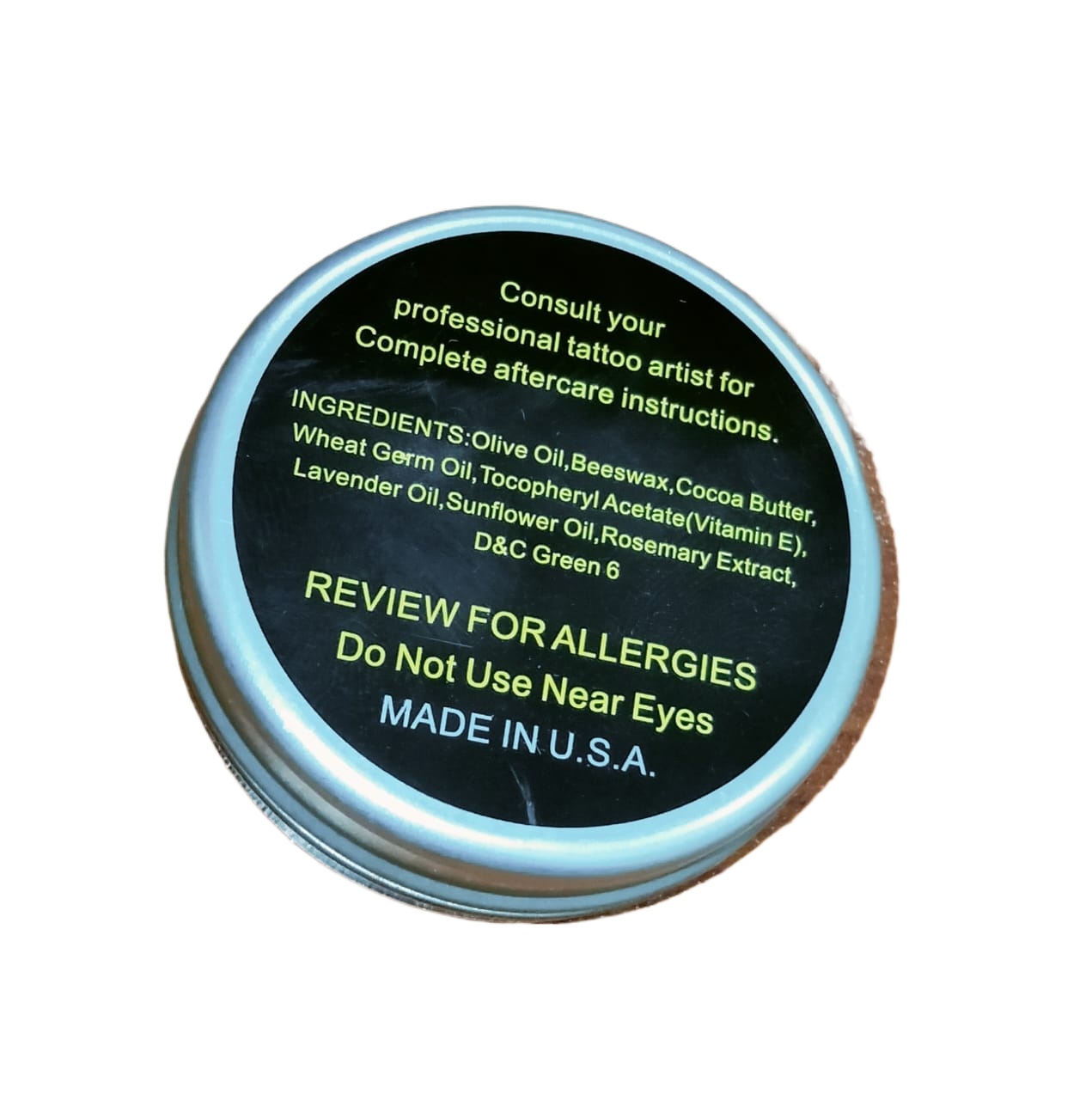 Tattoo aftercare cream - tattoo healing cream for fresh tattoos. 
