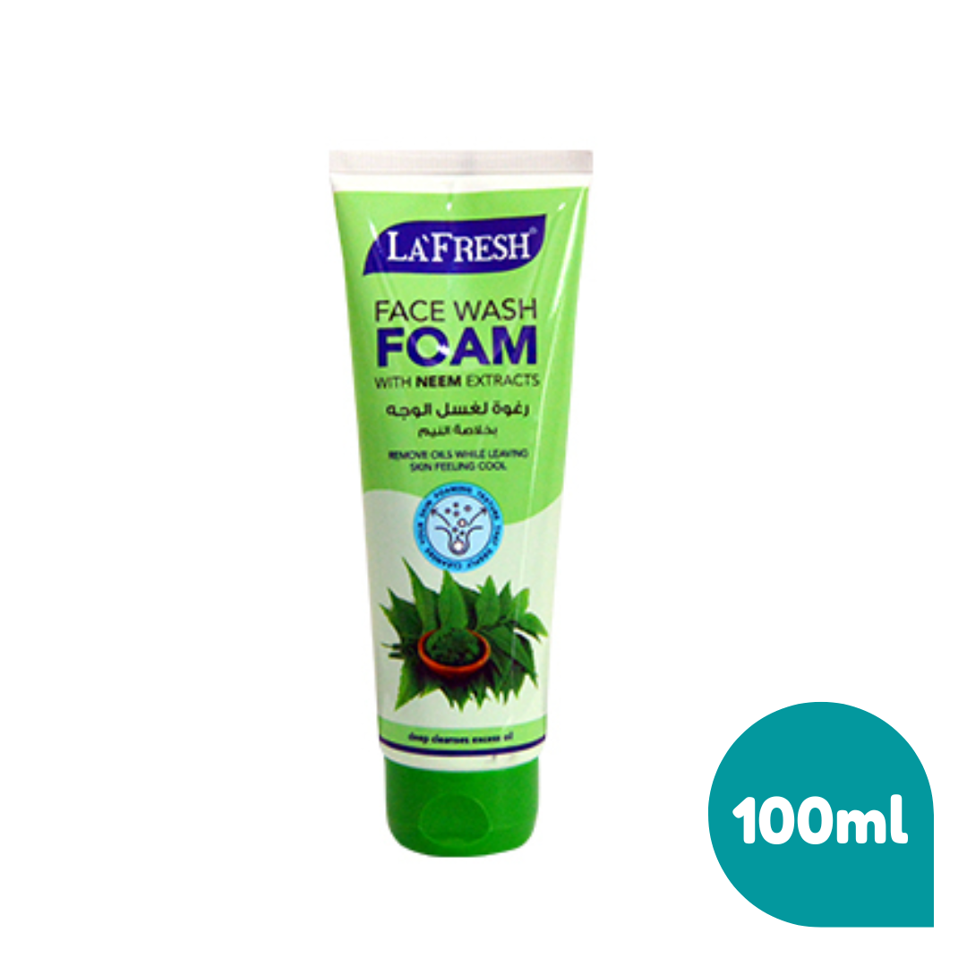 La:face / La:face V系 La'face ever green La Fresh face wash foam with neem extracts - 100ml | Daraz.lk