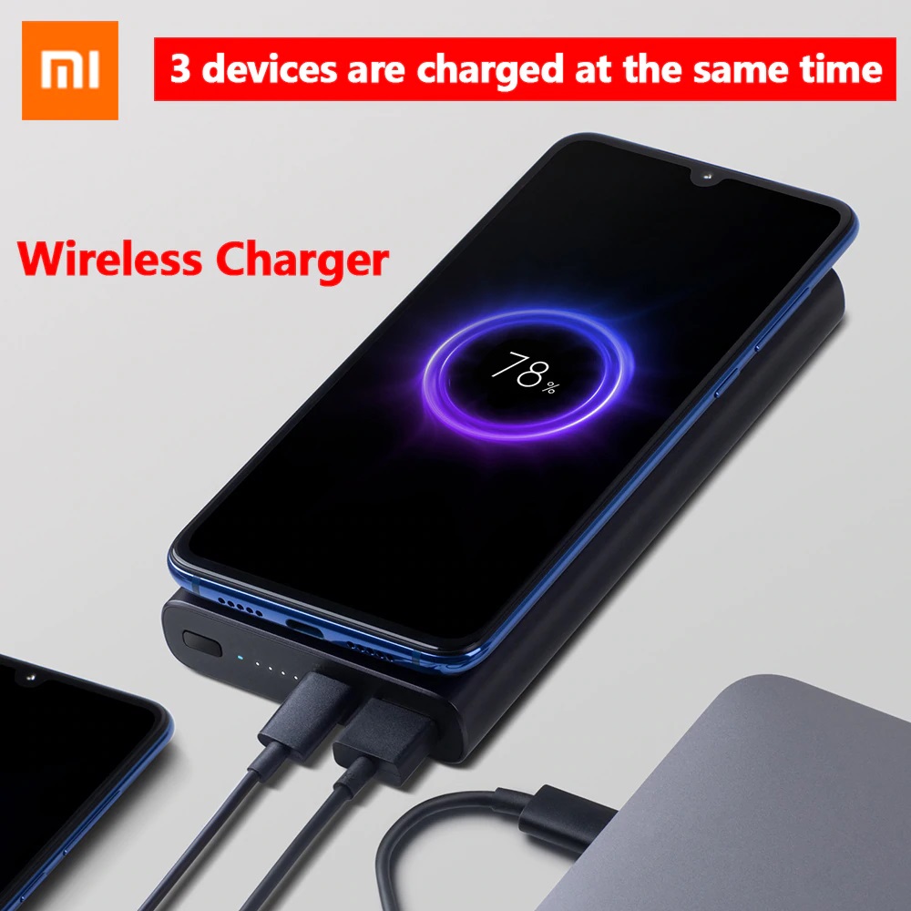 Xiaomi Mi 10000mAh Wireless Power Bank - Original. 