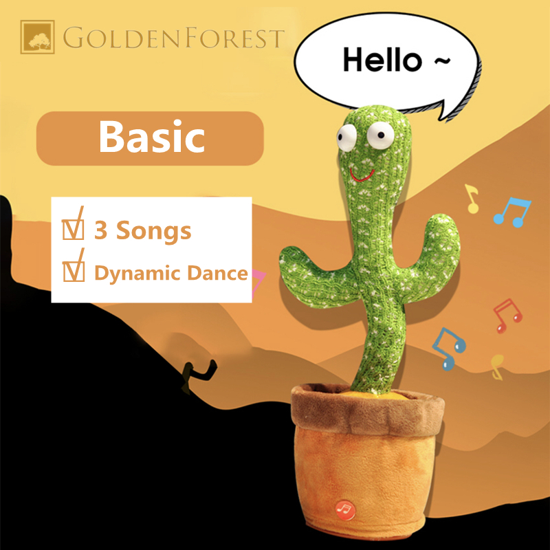 dancing cactus twisting music toy