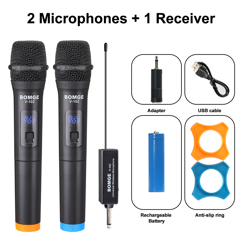 BOMGE Microphone System 2 Handheld Microphone DVD PC Microphone System