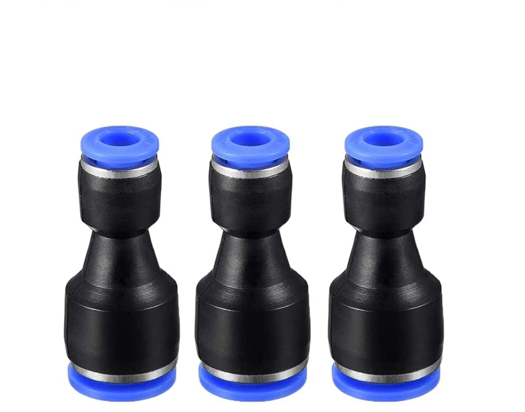 Pneumatic Straight Reducer Union Connector Quick Release Fitting. 