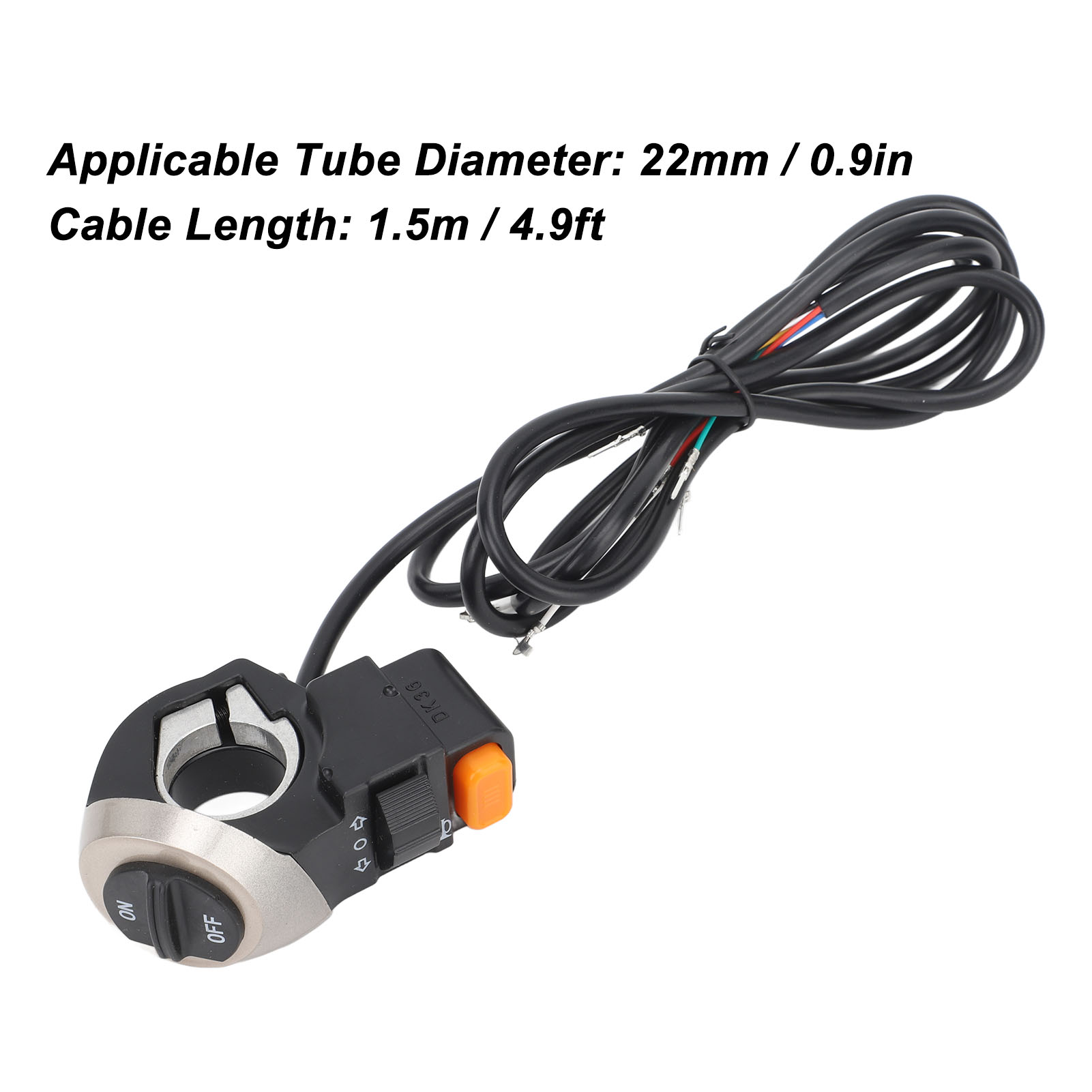 Scooter Control Switches Assembly Easy Installation Electric Scooter Power Switch Assembly with Connector for Electric