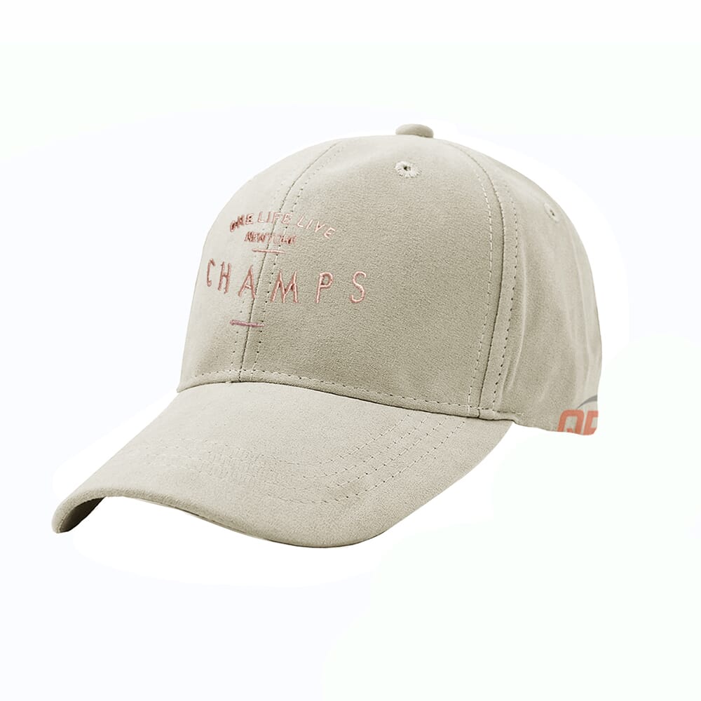 QP Cricket Sports Casual Adjustable Cap, Unisex Faux Suede Leather Adjustable Plain Hat Baseball Cap