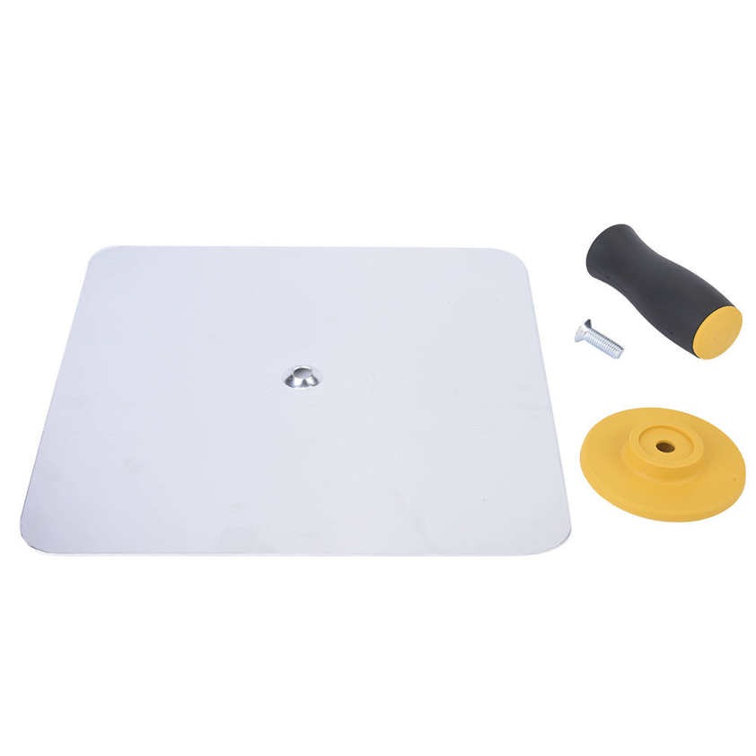 High Quality Aluminum Plate Plastering Hawk Hand Board with Comfort Grip Handle 300x300mm. 