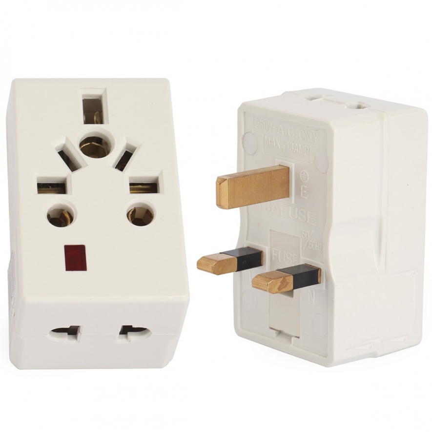 13A Multi Plug - Multi Socket - 13A Square Pin - Universal Multi Plug ...