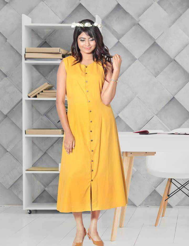 linen frocks for ladies