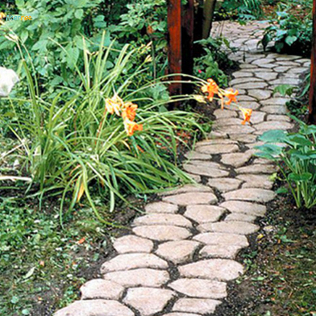 Pavement maker Driveway Walk Pavement Patio Lawn Concrete Stepping Mould 35x35x3.6cm. 