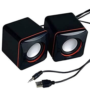 Speakers USB Powered Speakers, Desktop Mini Computer Laptop Speaker Bass Sound Music Player System Wired Speaker Durable. 
