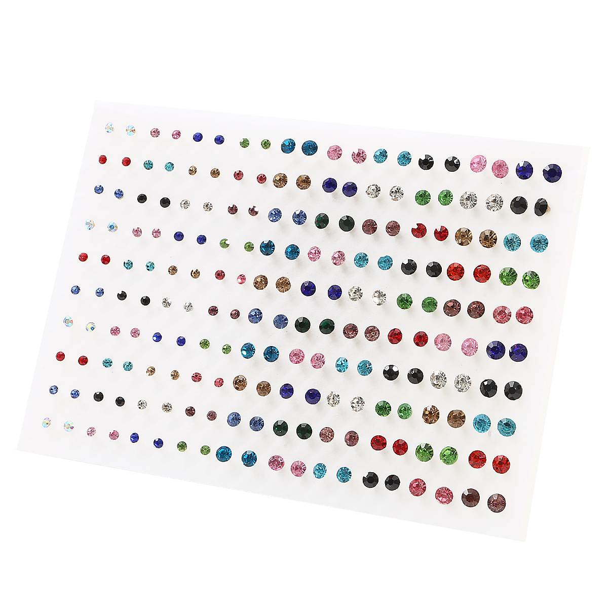 100 Pairs/set Random Mixed Women's Small Stud Earrings Girl Child