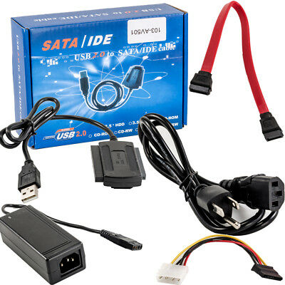 USB 2.0 to IDE / SATA drive adapter FOR HARD DISK. 