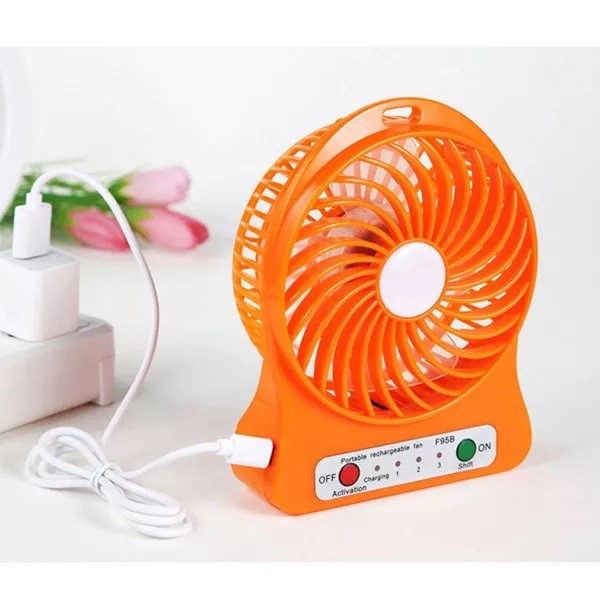 Portable Mini Fan Usb Charging Rechargable Battery with Charging Cable. 