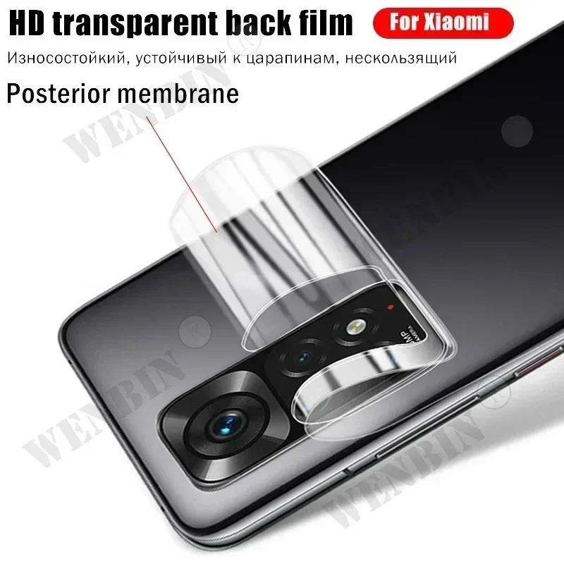 5Pcs Hydrogel Film For Redmi Note 14 13 12 11 Pro Poco C31 F6 X6 X5 Pro Screen Protector For Xiaomi 11T 12T 13T Pro Back Film. 