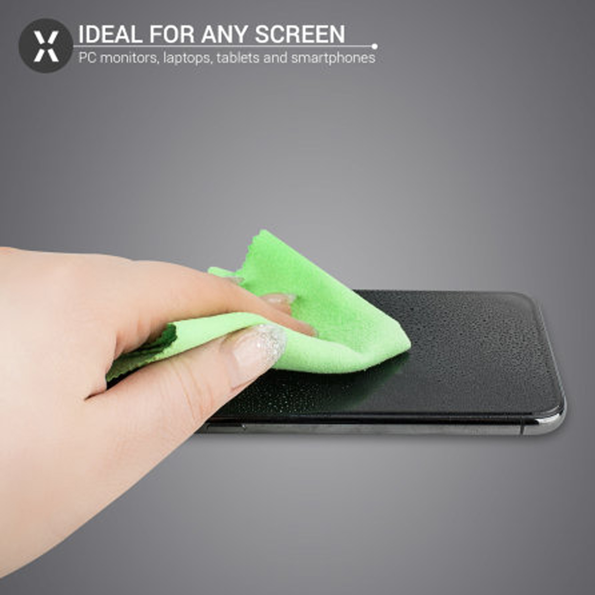 Phone LED LCD Screen Cleaning Kit Screen Cleaner with Clean Brush Cloth. 